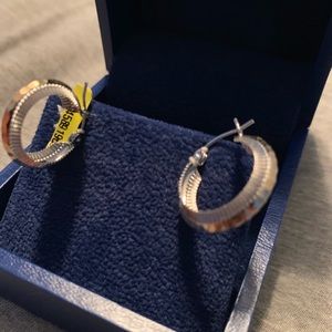NWT Fortunoff silver hoop earrings